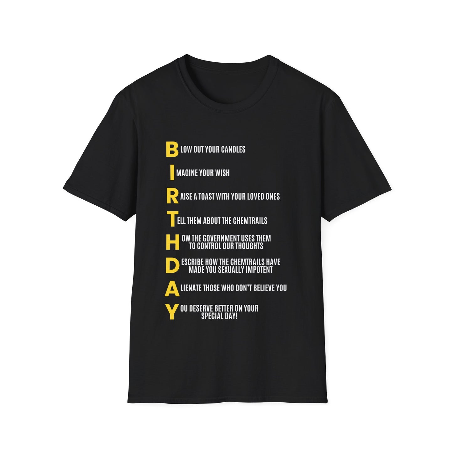 "Birthday" Acrostic Poem Shirt