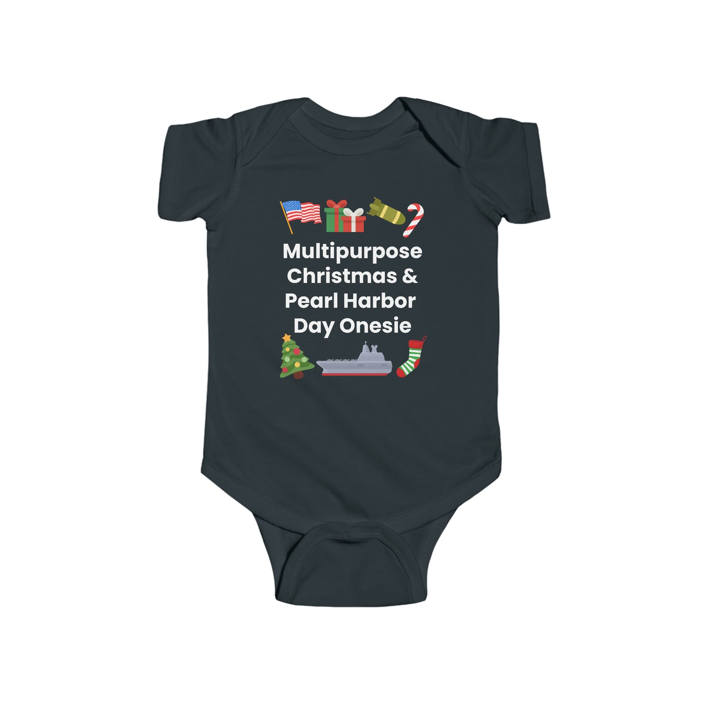 Multipurpose Christmas & Pearl Harbor Day Onesie