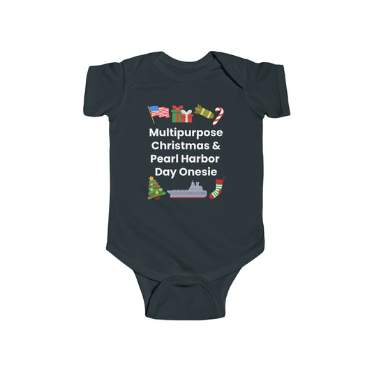 Multipurpose Christmas & Pearl Harbor Day Onesie
