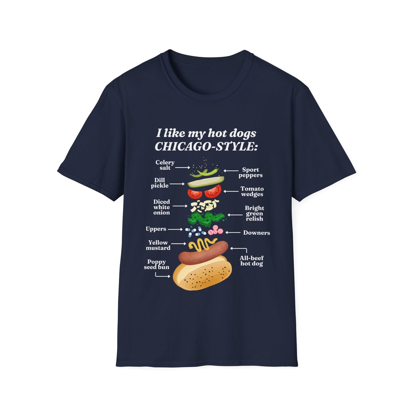 Chicago-Style Hot Dog Shirt