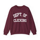 "Dept. Of Clicking" Sweatshirt