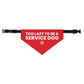 "Too Lazy To Be A Service Dog" Bandana