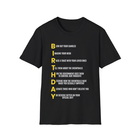 "Birthday" Acrostic Poem Shirt