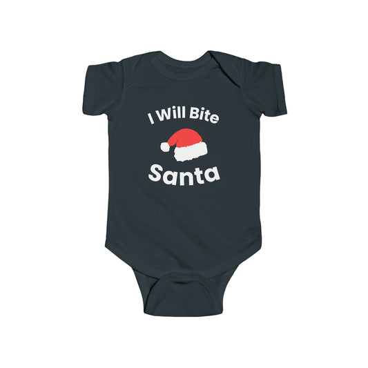 "I Will Bite Santa" Onesie