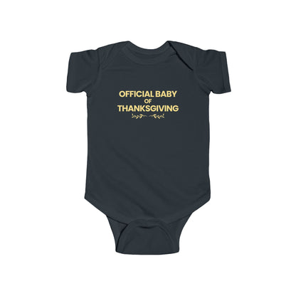 "Official Baby Of Thanksgiving" Onesie
